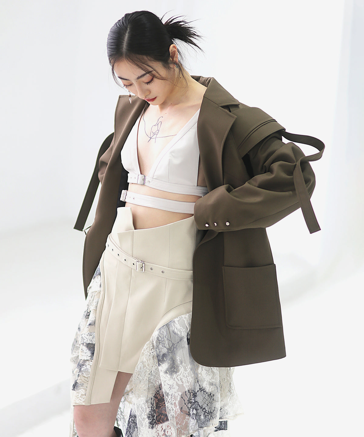 Layered Tie Skirt