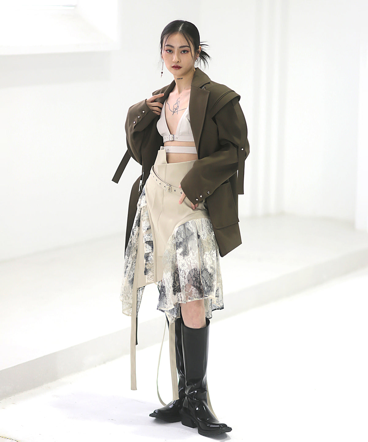 Layered Tie Skirt