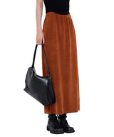 Corduroy Column Skirt
