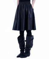 Gloss Panel Flare Skirt