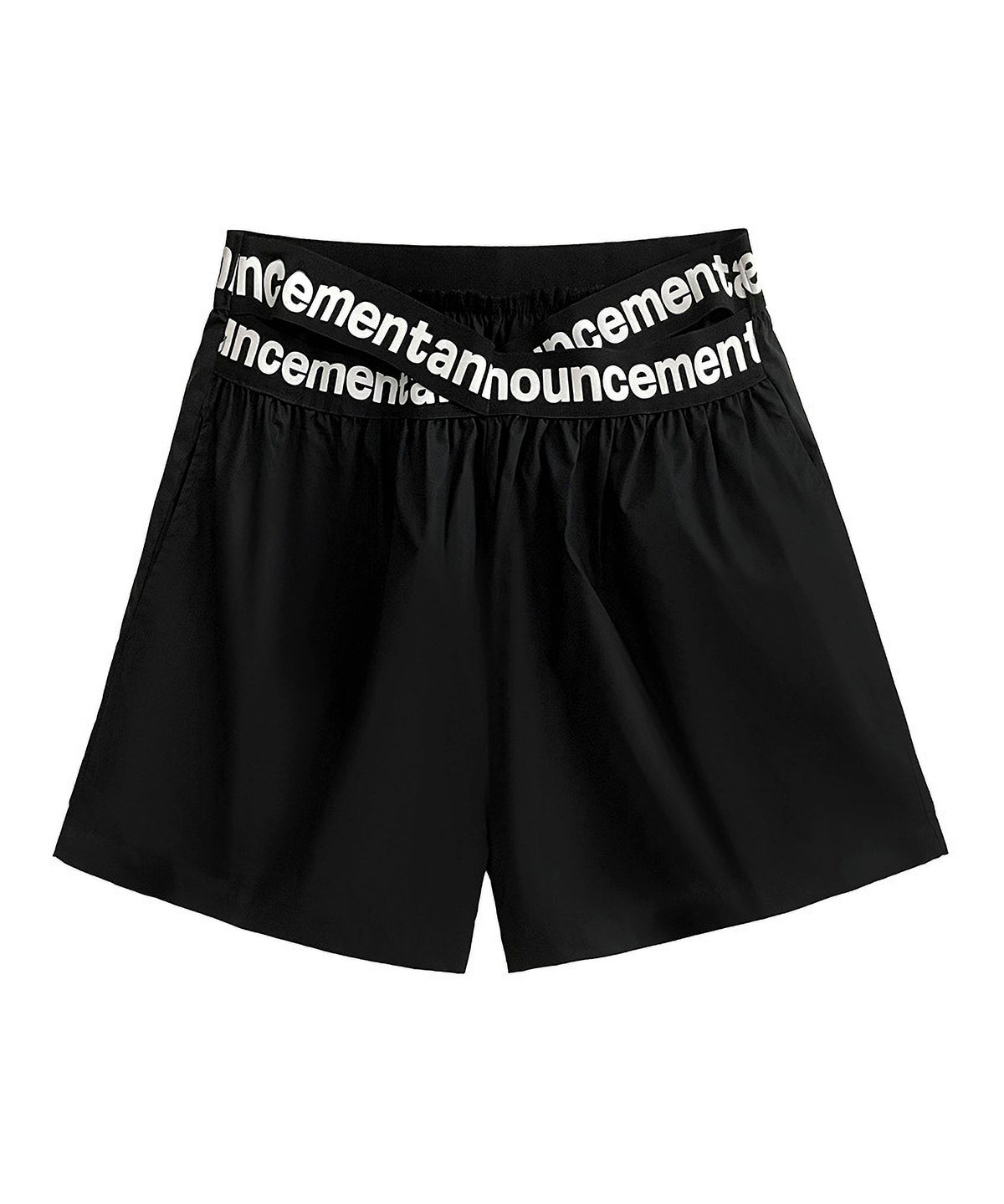 Cross Line Waist Shorts