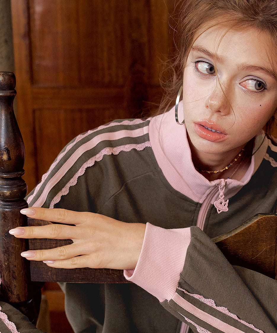 Lacelle Contrast Track Jacket