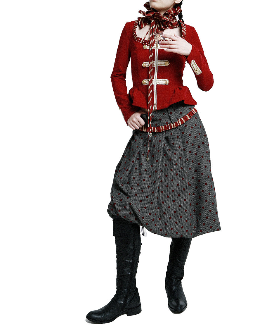 Scarlet Braid Jacket — Red — 5