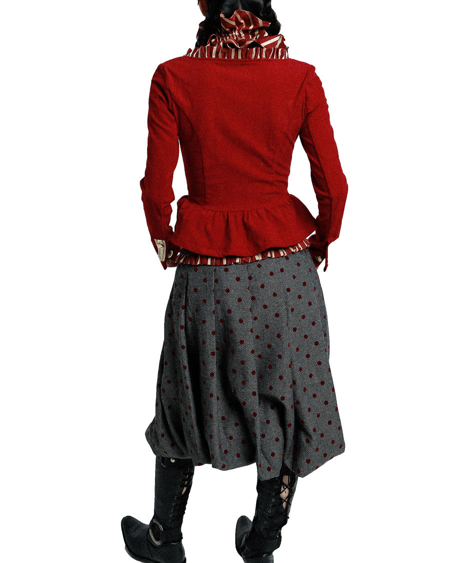 Scarlet Braid Jacket — Red — 8