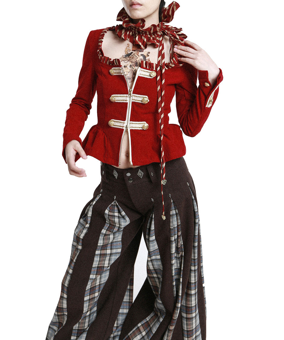 Scarlet Braid Jacket — Red — 10