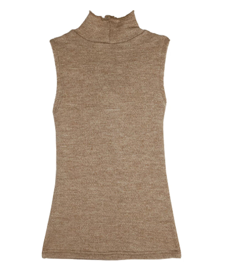 Rose Gathered Top — Beige — 15