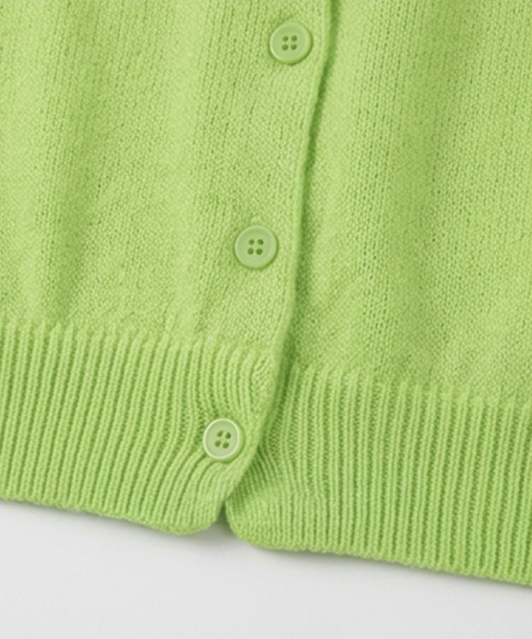 TA-1640 ribbed hem and buttons