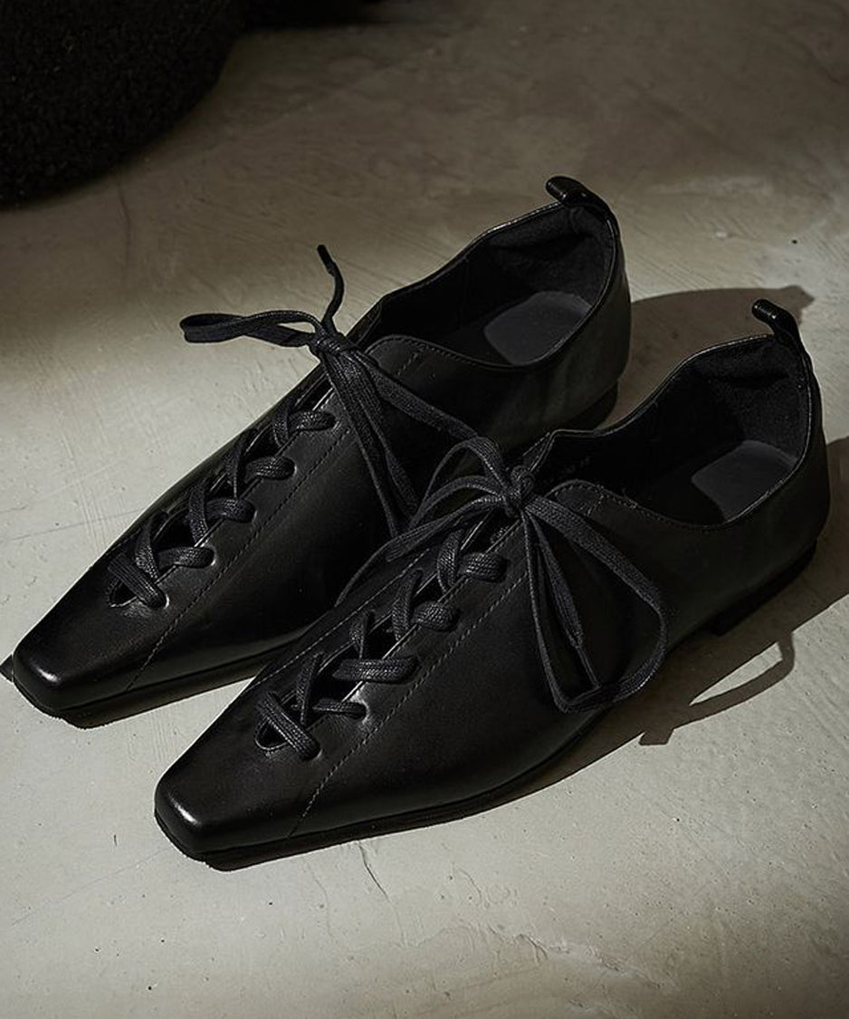 Lace Up Flat Shoes