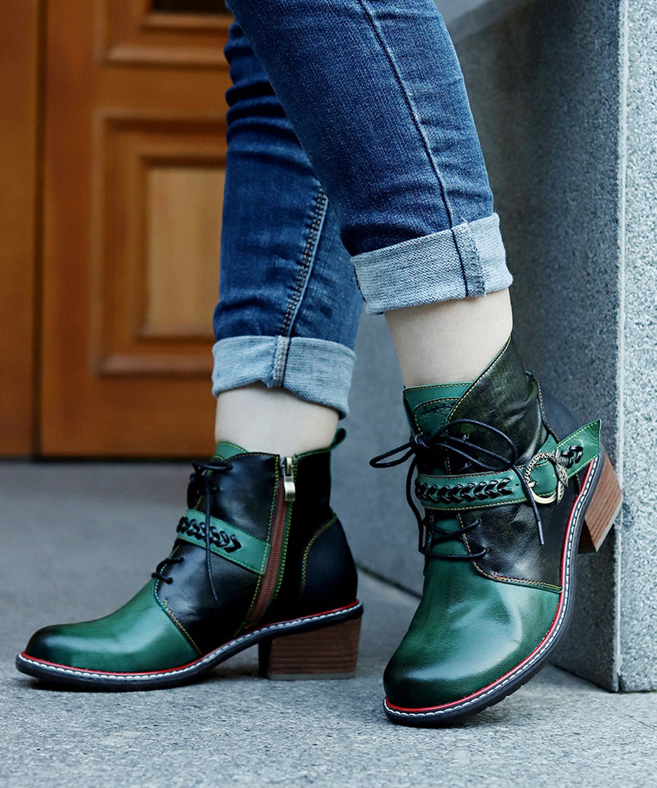 Faded Print Short Boots