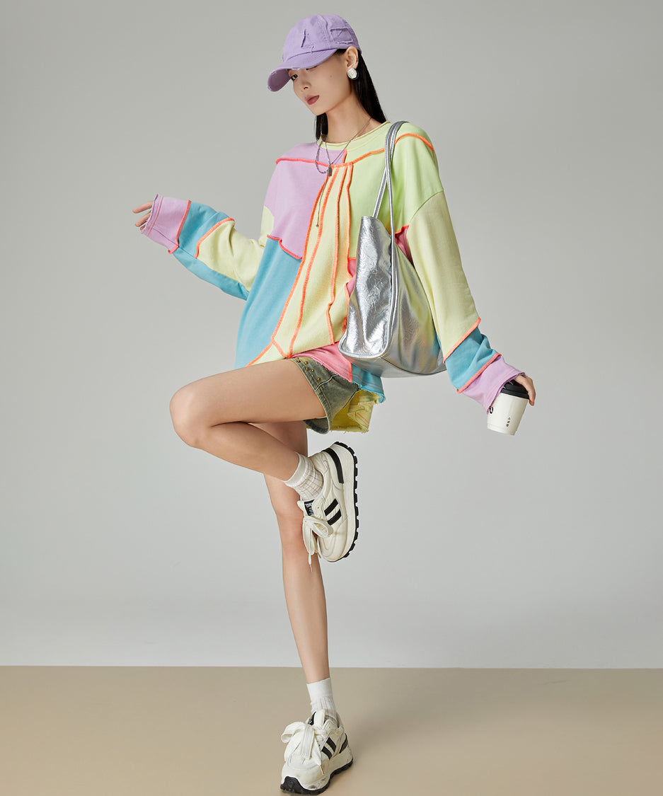 Color Patchwork Top