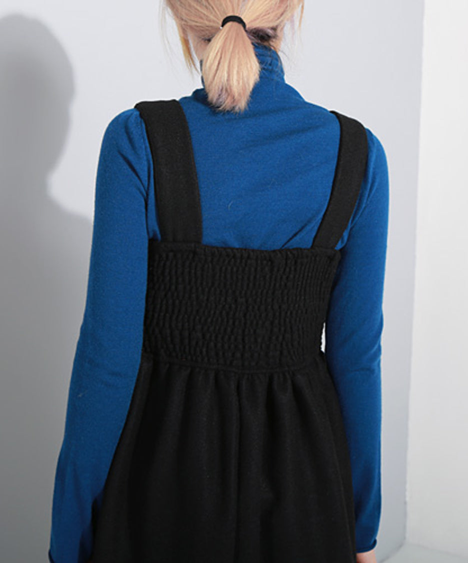 Shirring Chest Overalls