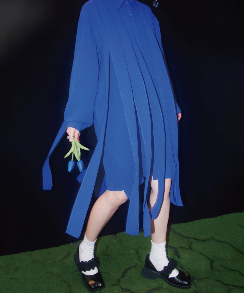 Klein Ribbon Shirt Dress