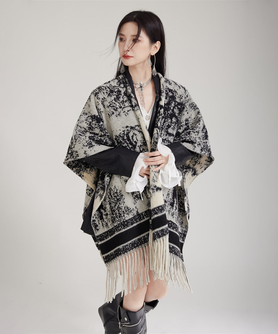 Ink Jacquard Stole