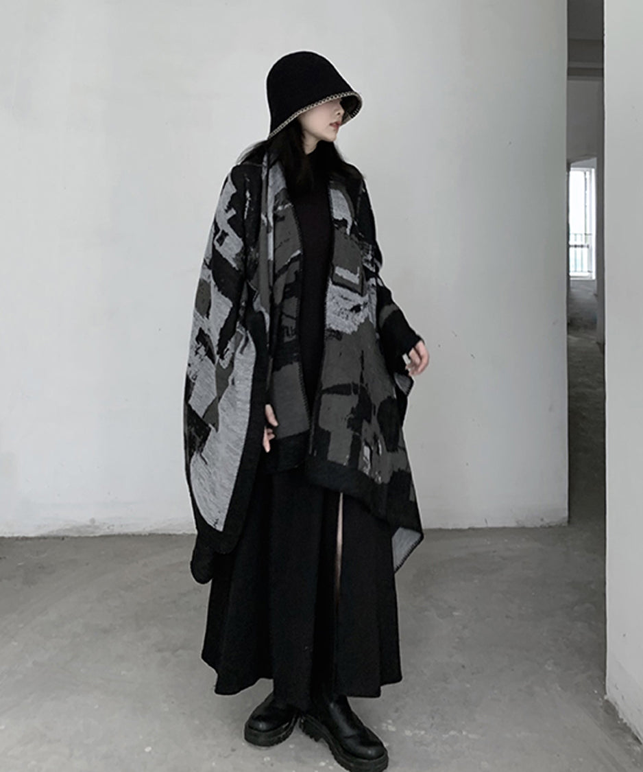 Geometric Knit Stole