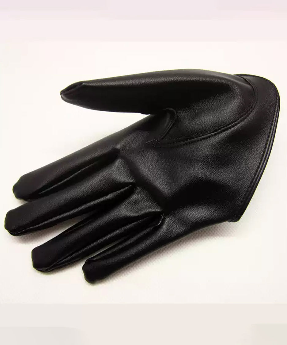 Stud Half Gloves