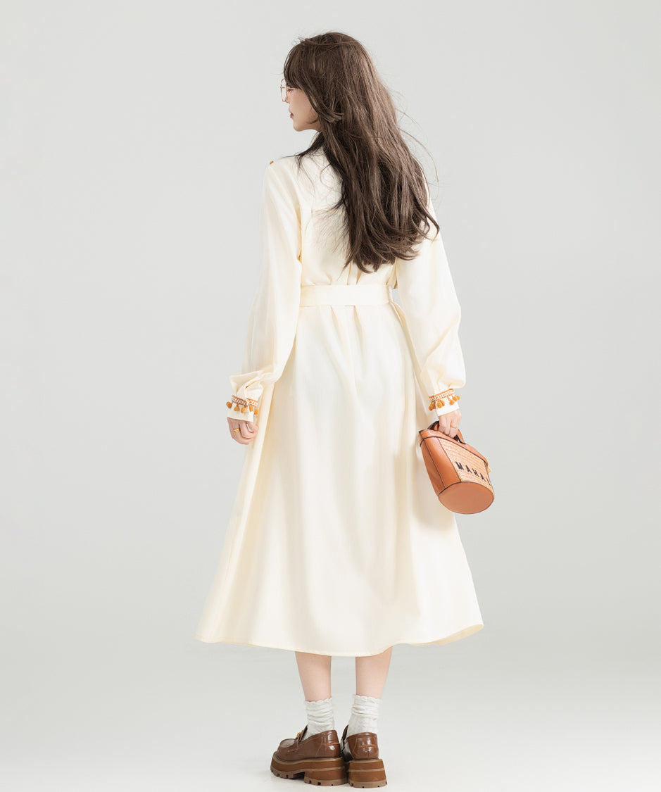 Jacquard Splicing Dress