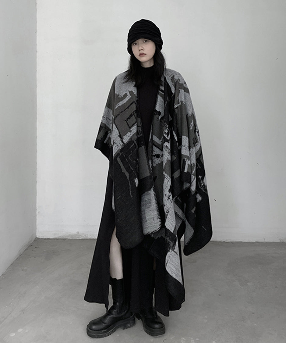 Geometric Knit Stole