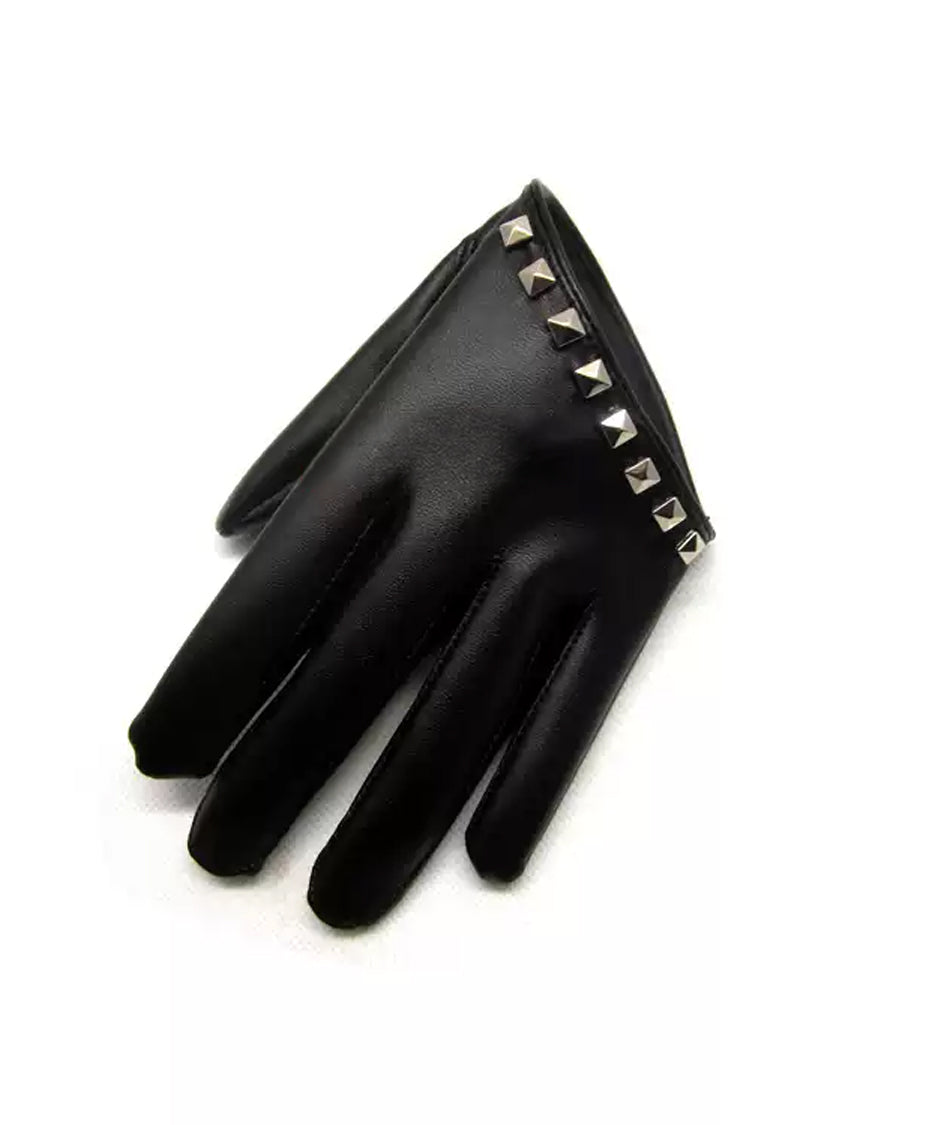 Stud Half Gloves
