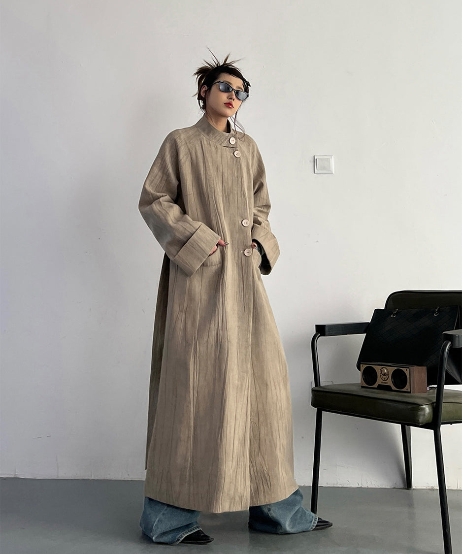 Stand Collar Thin Coat