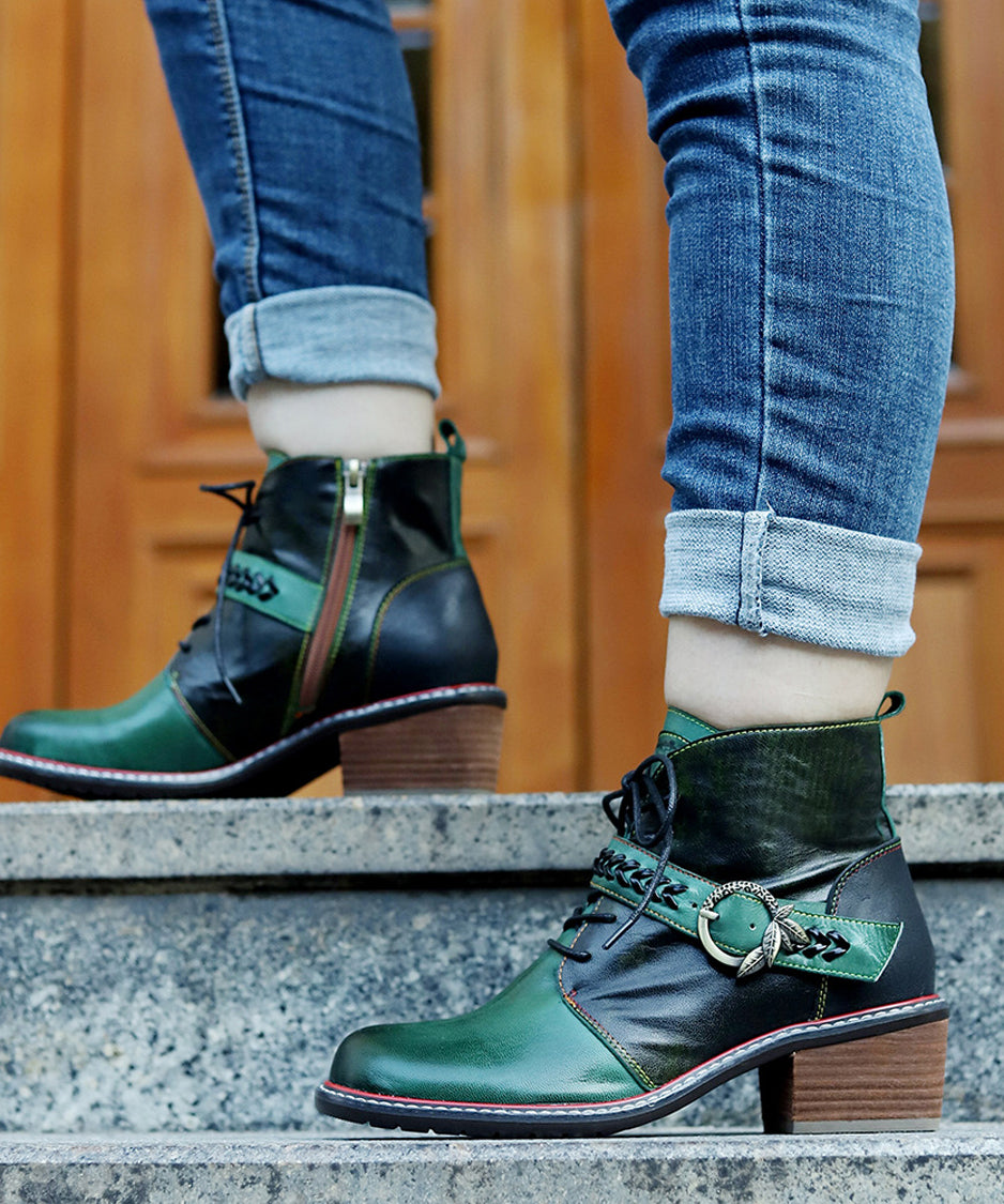 Faded Print Short Boots