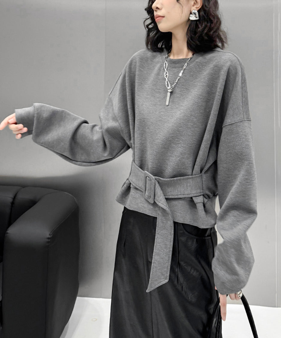 Belt Short Sweatshirt
