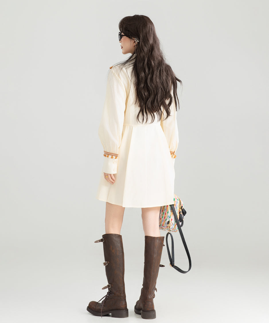 Jacquard Splicing Dress