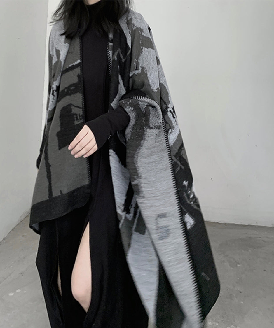 Geometric Knit Stole