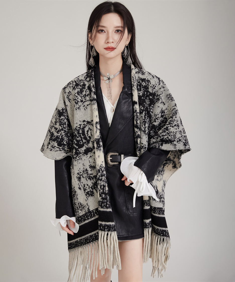 Ink Jacquard Stole