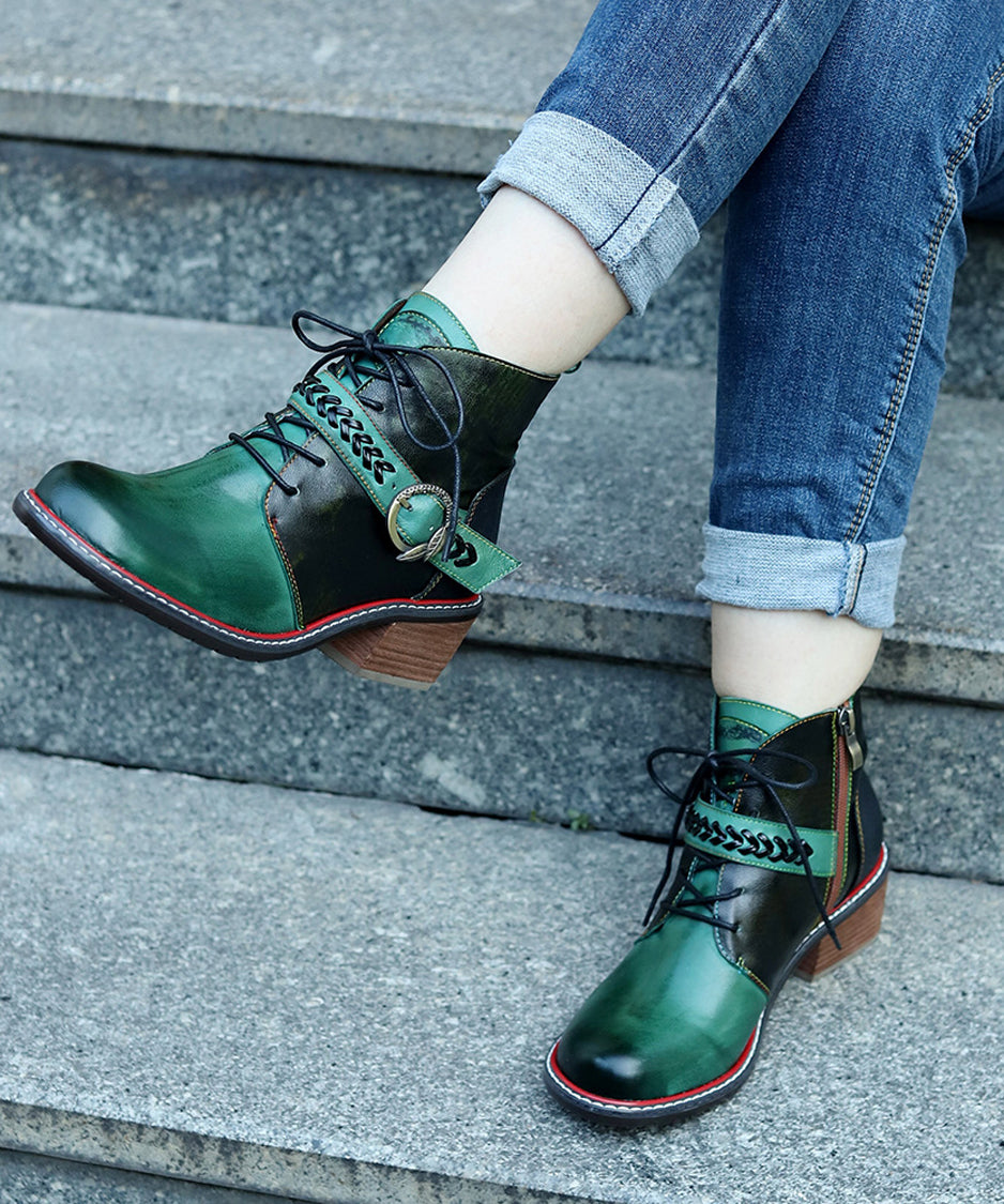 Faded Print Short Boots