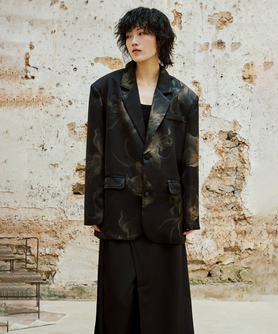 Printed Shiny Jacket