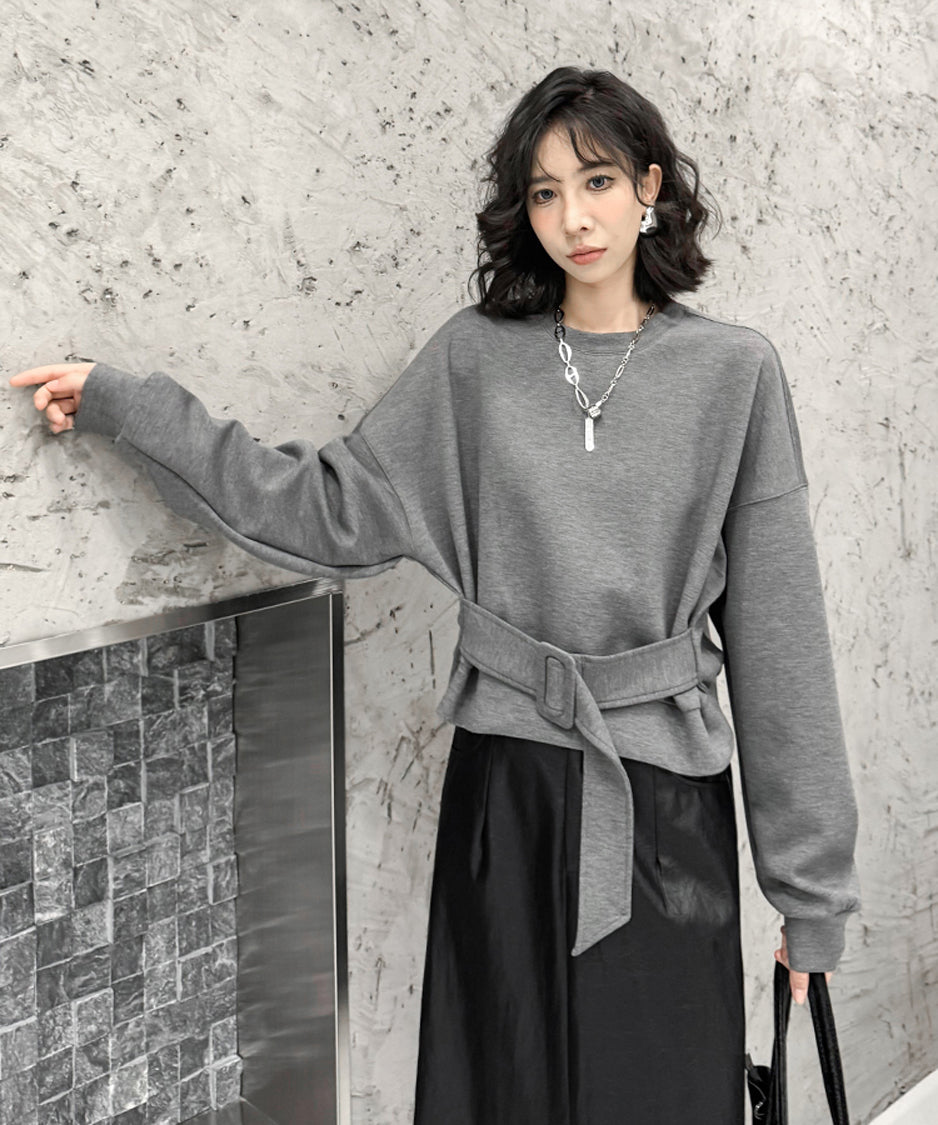 Belt Short Sweatshirt