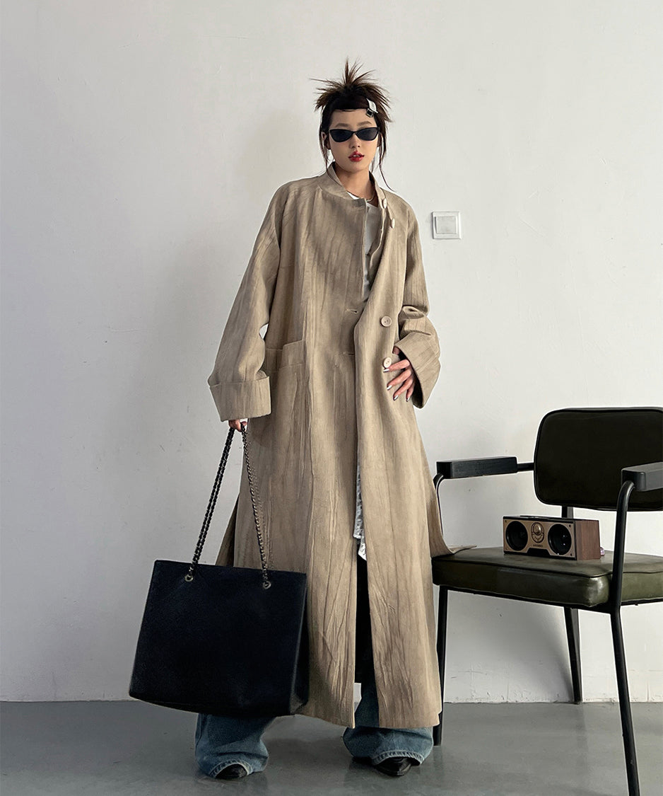 Stand Collar Thin Coat