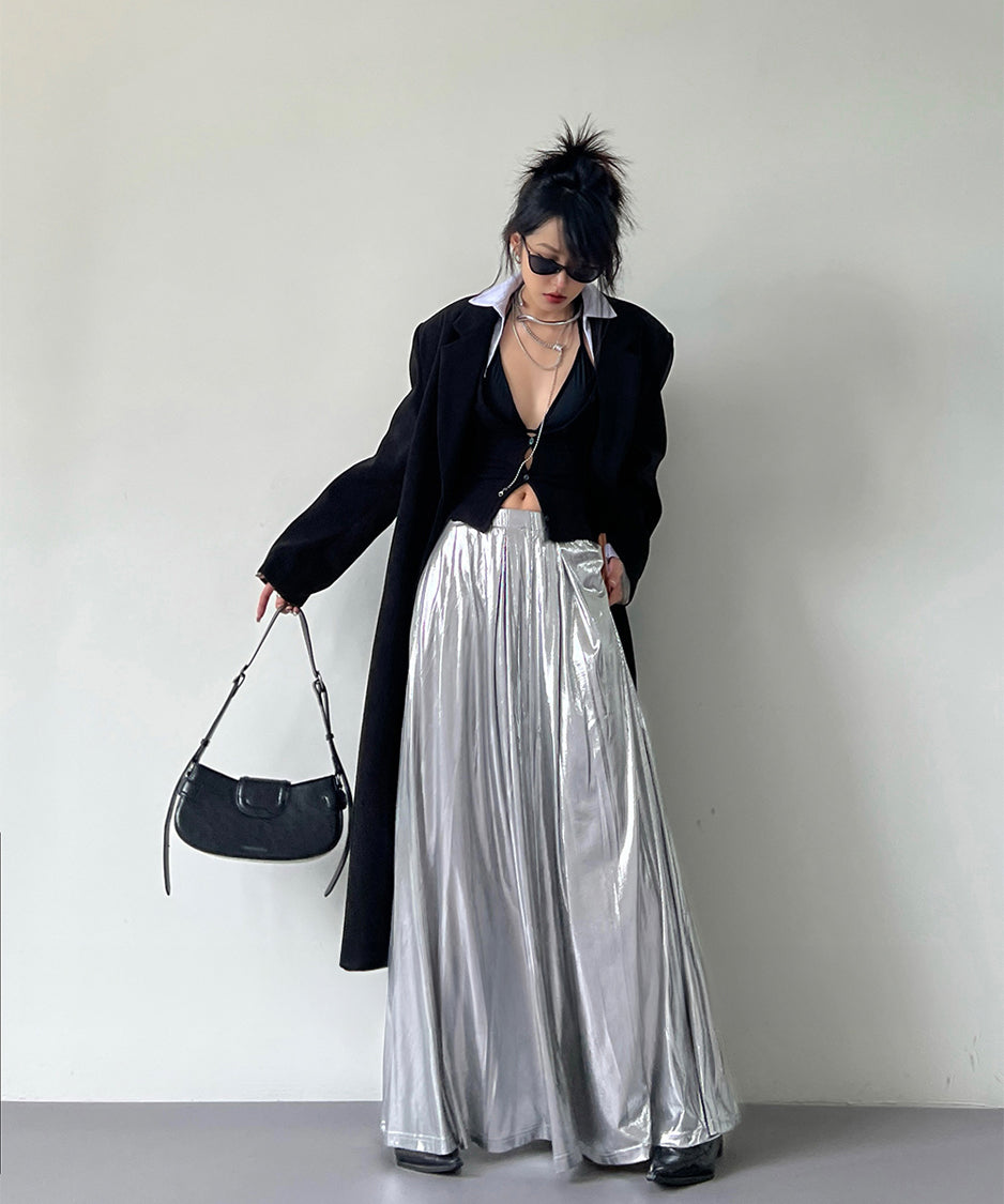 Shiny Flare Skirt