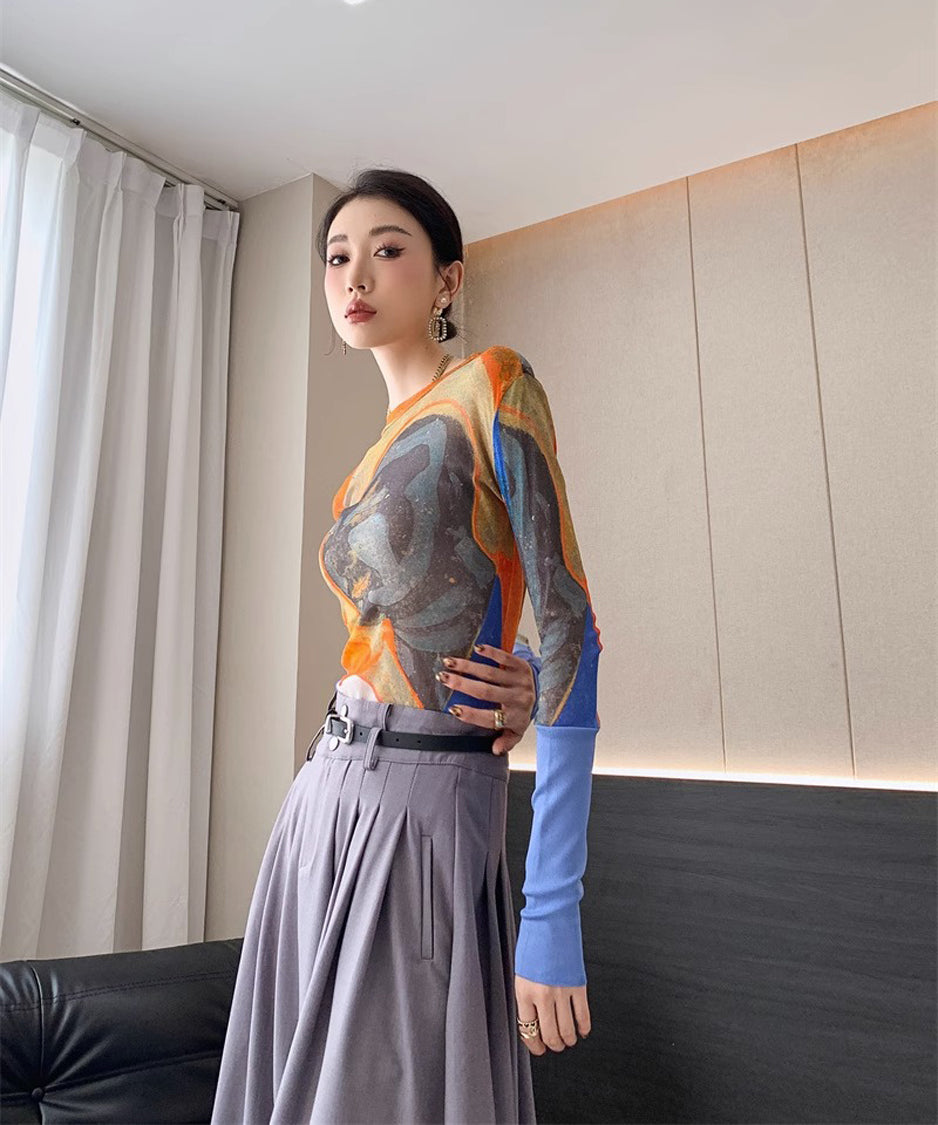 Graffiti Print Top