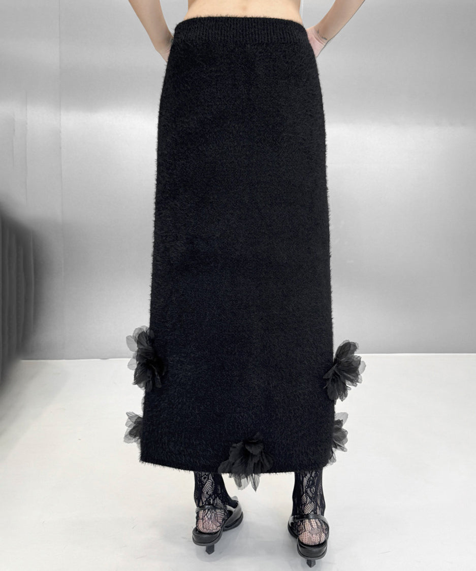 Three-dimensional Flower Top &amp; Skirt