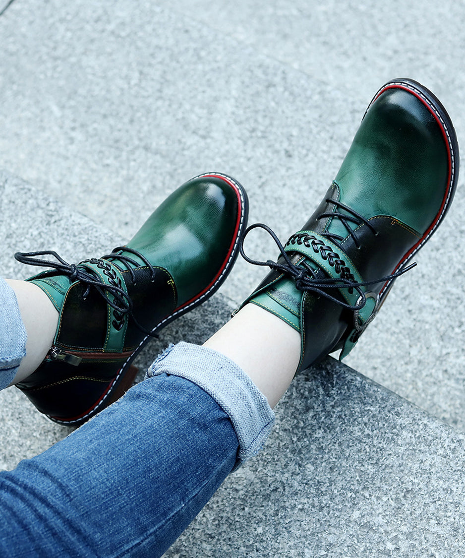 Faded Print Short Boots