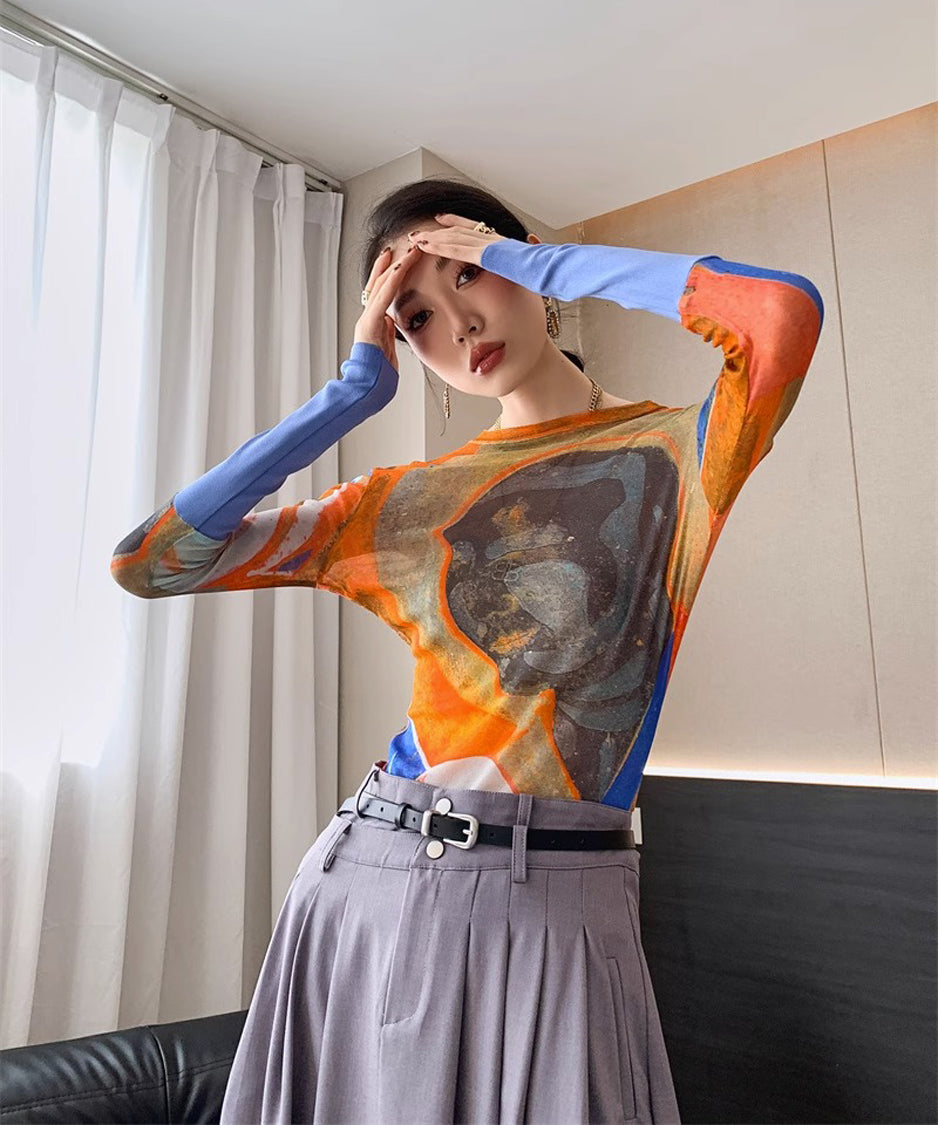 Graffiti Print Top