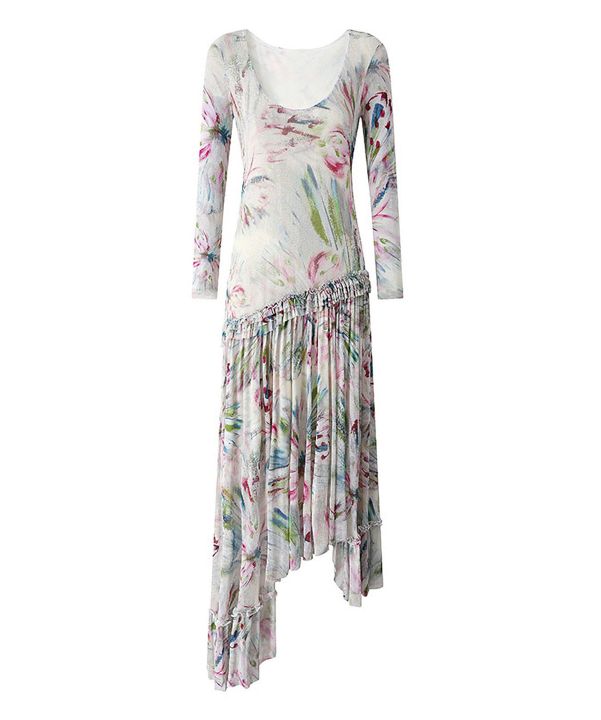 Asymmetric Mesh Dress