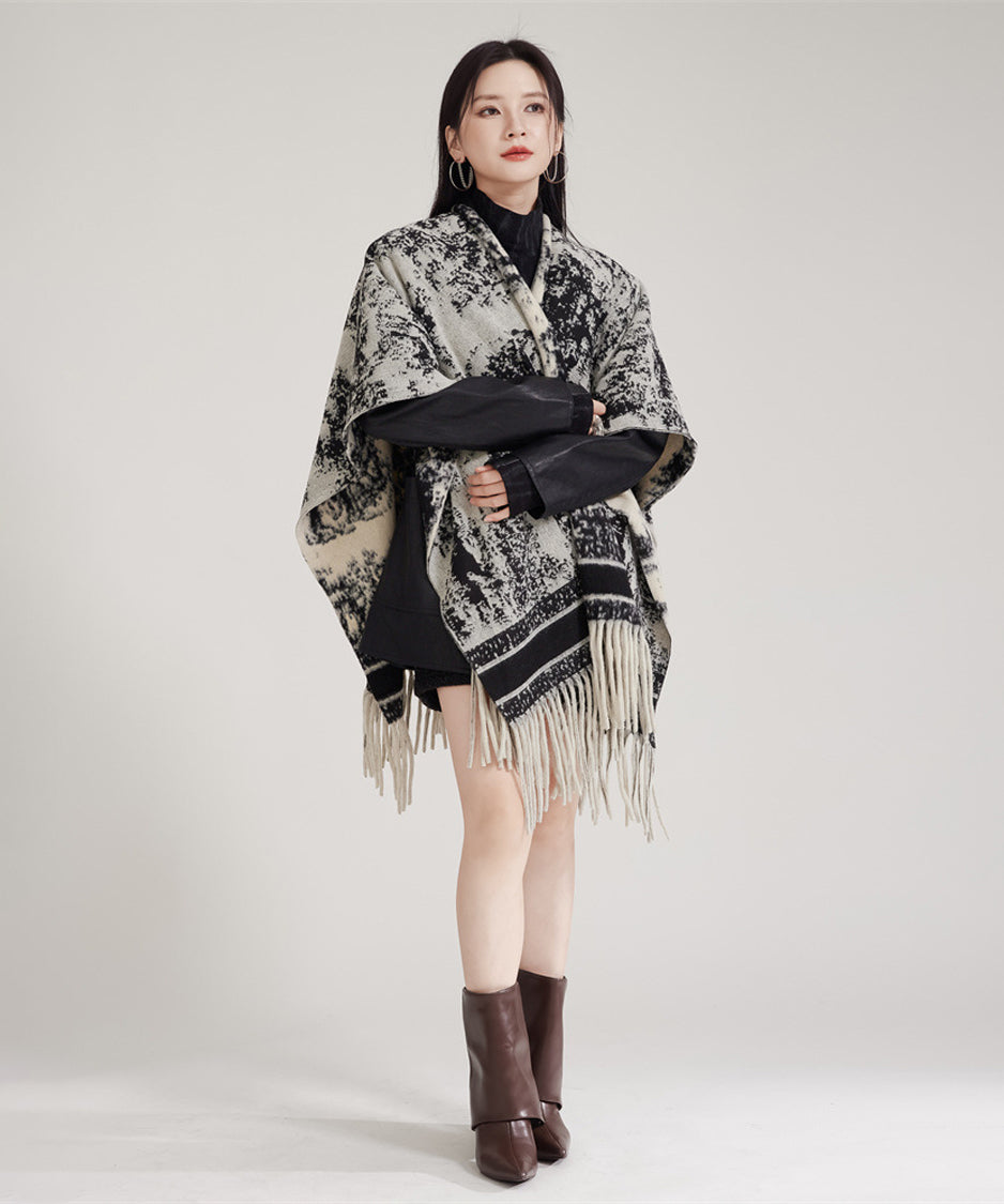 Ink Jacquard Stole