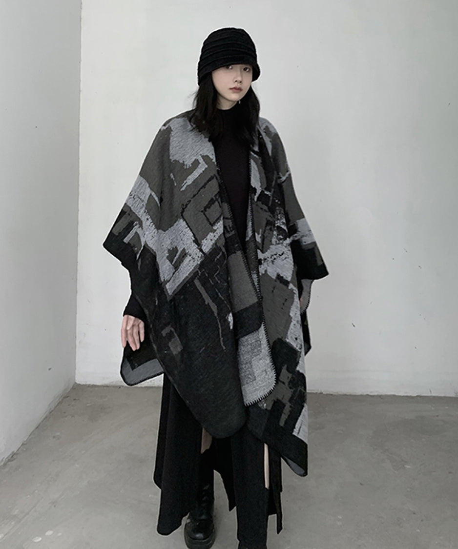 Geometric Knit Stole