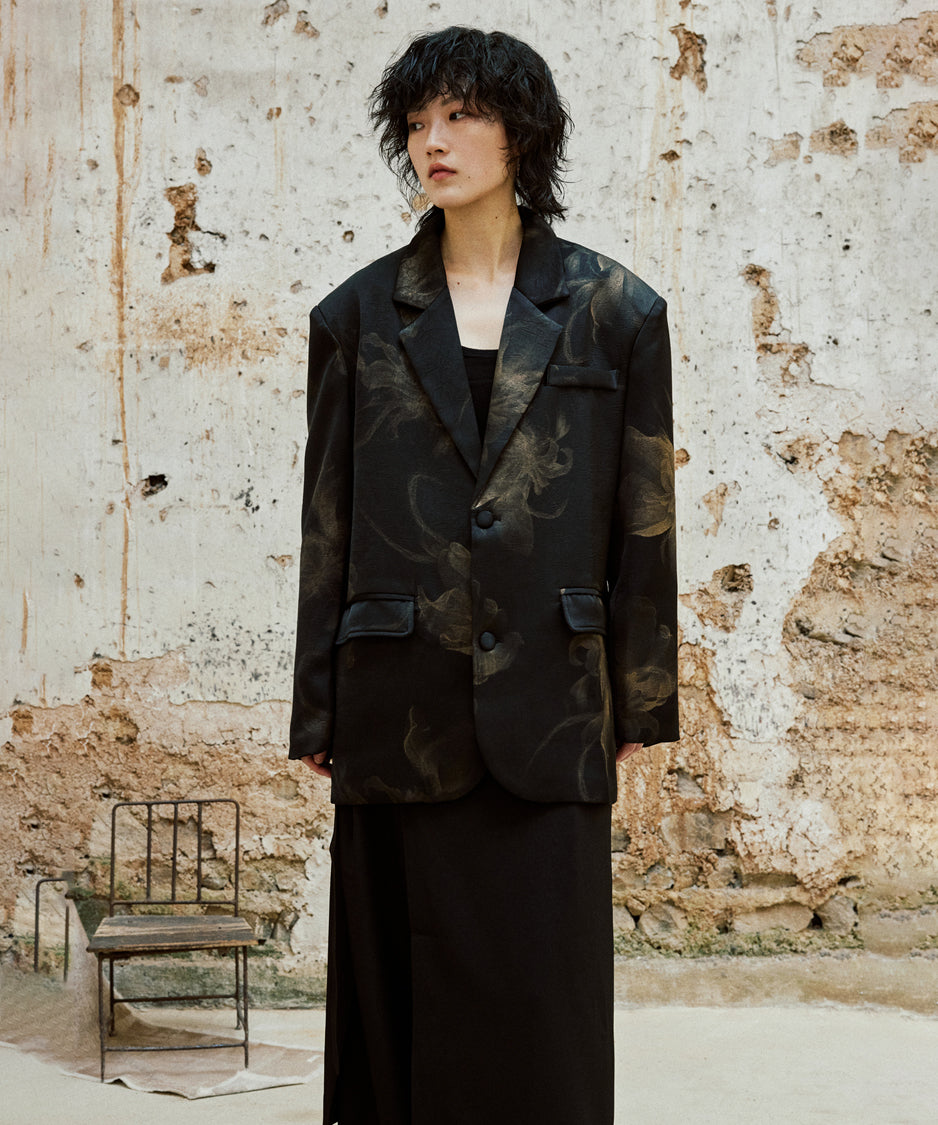 Printed Shiny Jacket