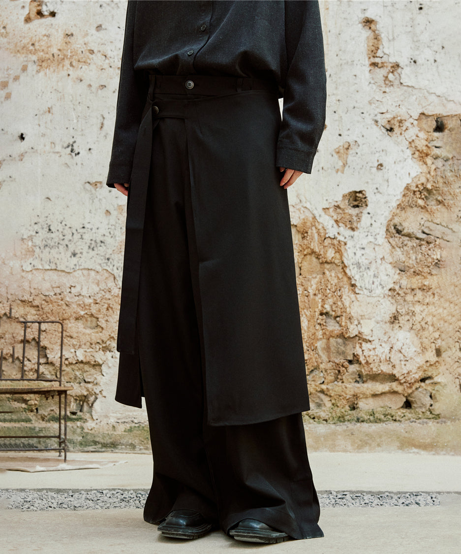 Wrap Skirt &amp; Wide Pants