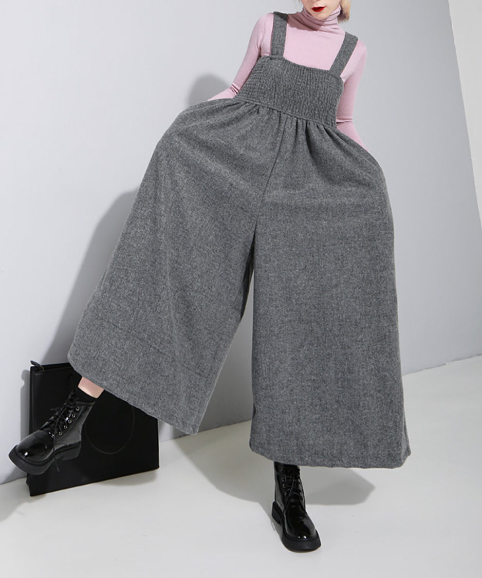 Shirring Chest Overalls