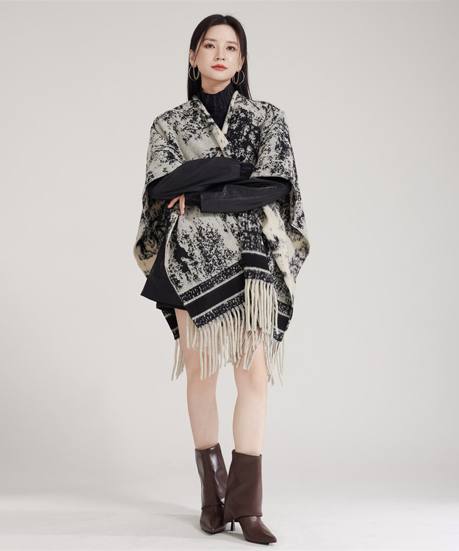 Ink Jacquard Stole
