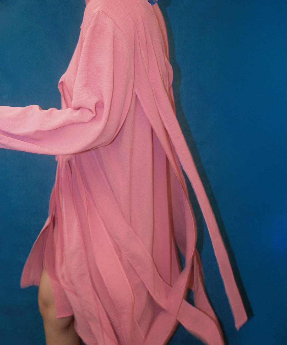 Klein Ribbon Shirt Dress