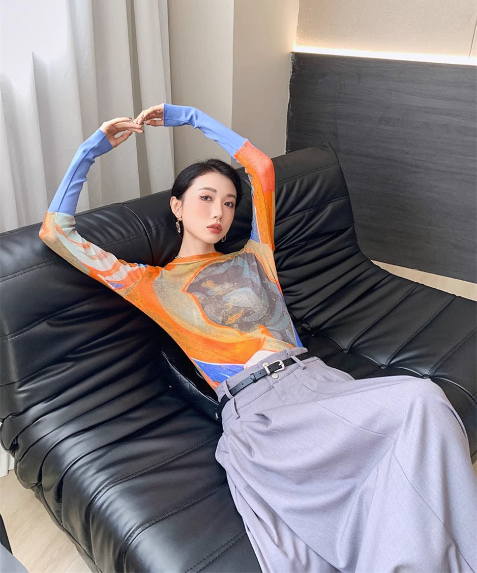 Graffiti Print Top