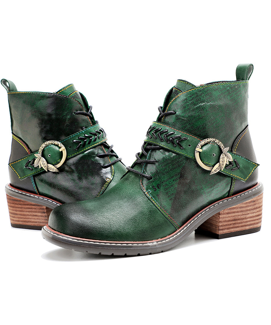 Faded Print Short Boots