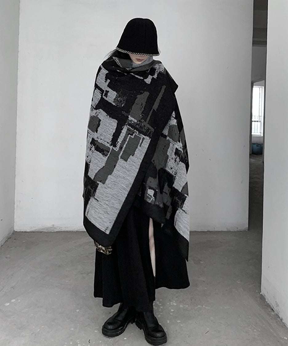 Geometric Knit Stole