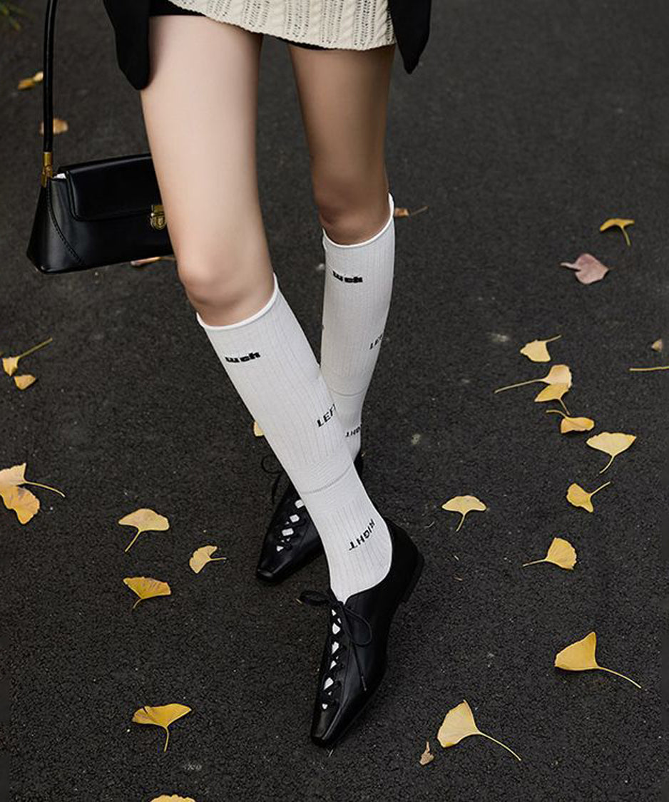 Lace Up Flat Shoes