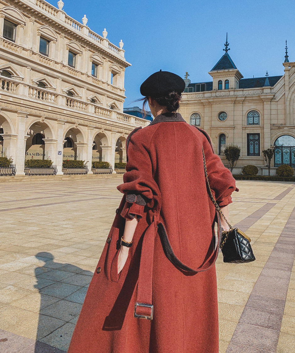 Double Button Long Coat
